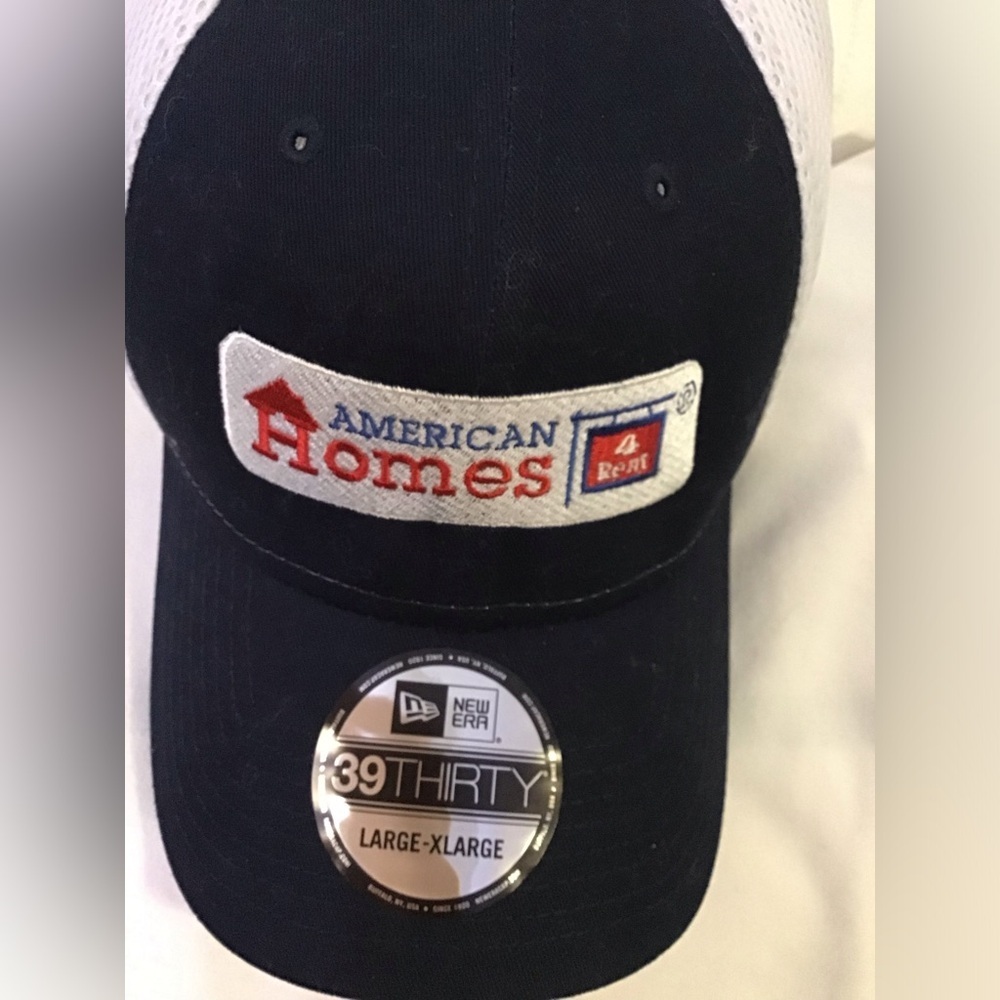 New Era Black and White American Homes Cap